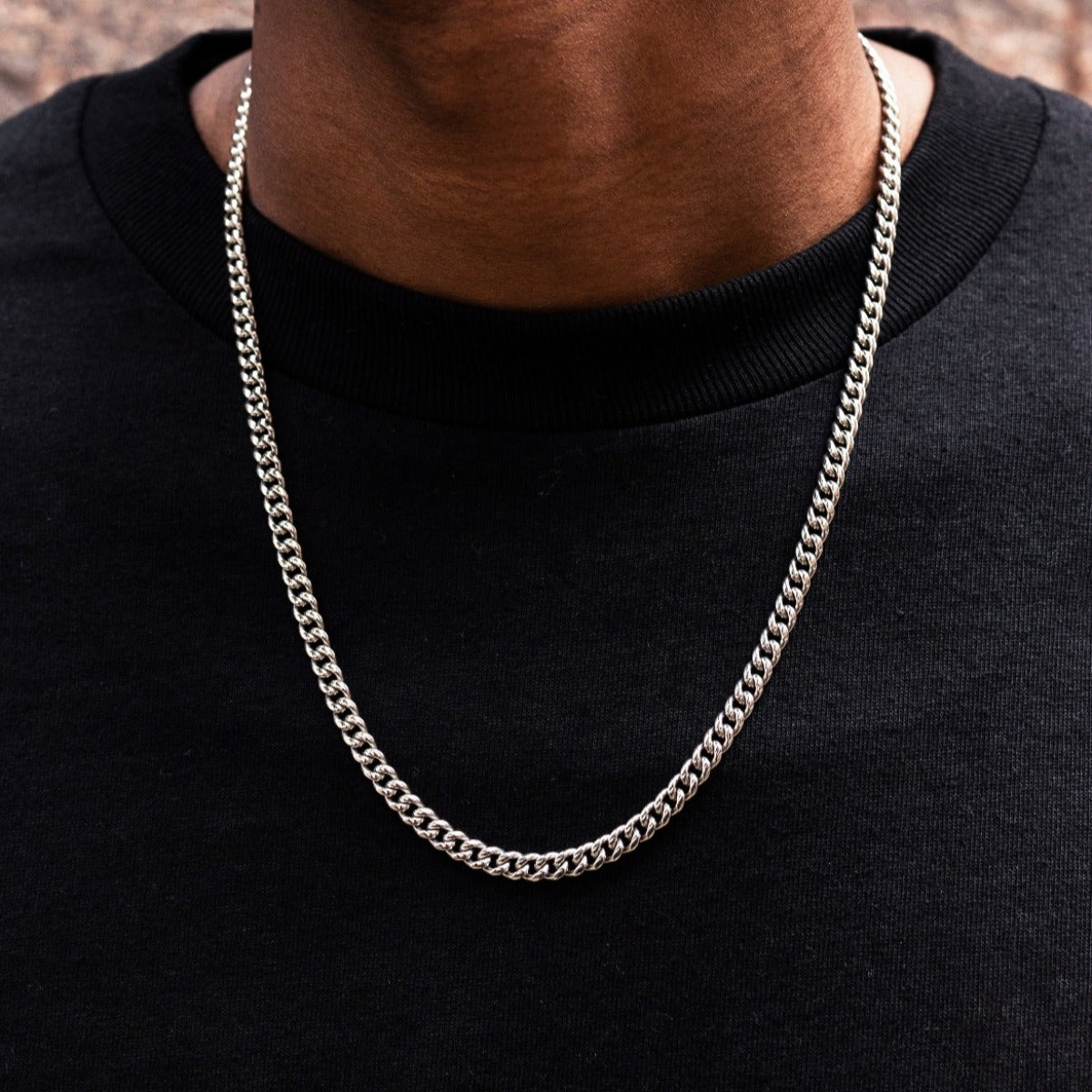 Chaîne 8Shine Cuban Link Or blanc - 5 mm