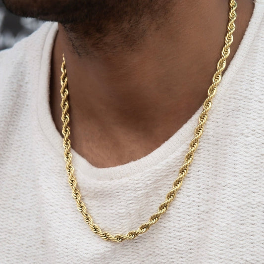 Chaîne 8Shine Rope en Or Jaune – 6mm