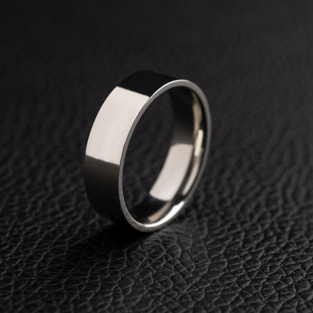 Bague 8Shine – Flat Band en Or Blanc