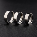 Bague 8Shine — Flat Band en Or Blanc