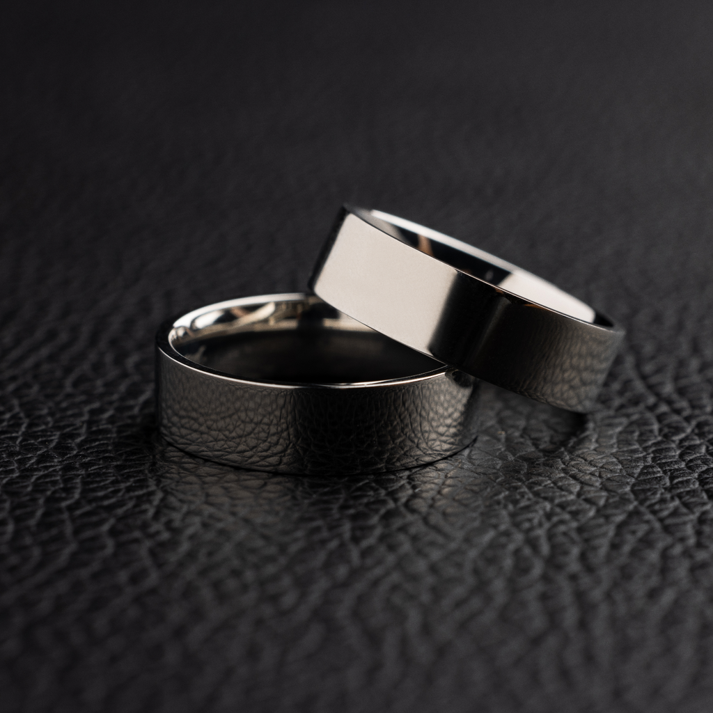 Bague 8Shine — Flat Band en Or Blanc