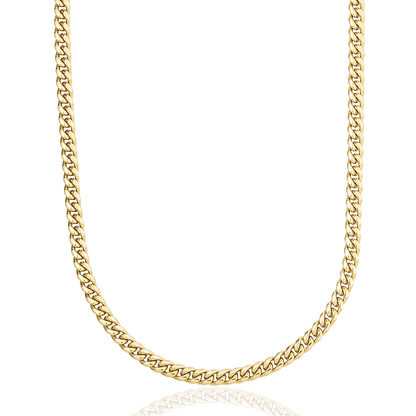 Chaîne 8Shine Cuban en Or jaune – 5 mm