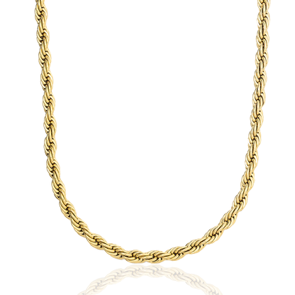 Chaîne 8Shine Rope en Or Jaune – 6mm