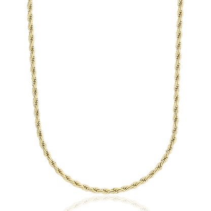 Chaîne 8Shine Rope en Or Jaune – 4mm