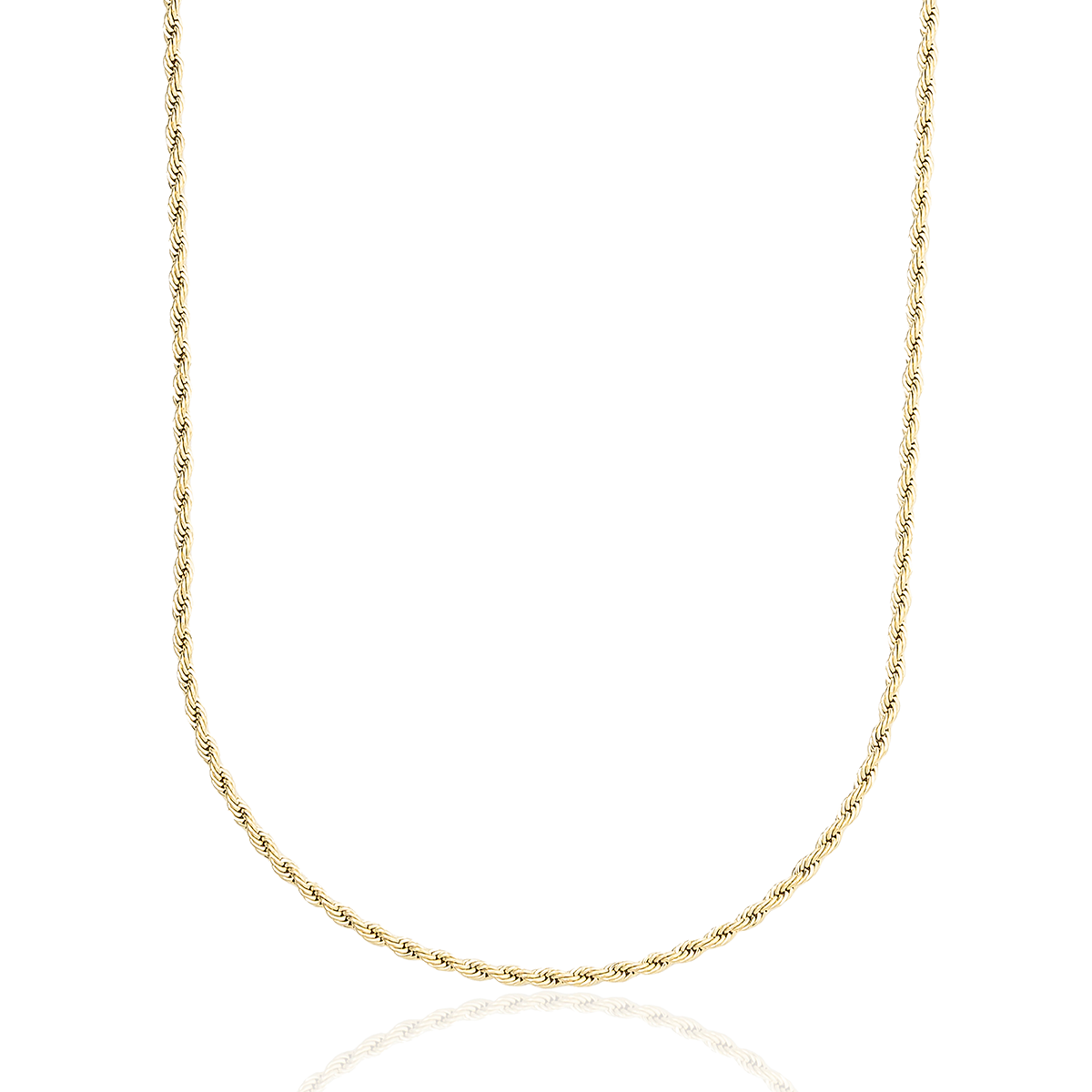 Collier 8Shine — Chaîne Rope en Or 2mm