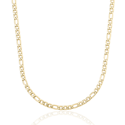 Chaîne 8Shine Figaro en Or Jaune – 4mm