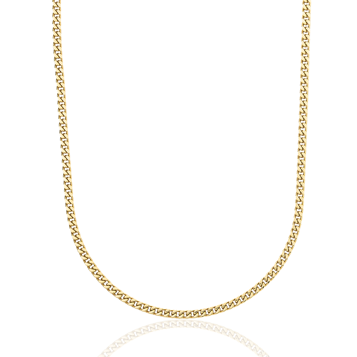 Collier 8Shine – Micro Cuban 3mm en Or Jaune