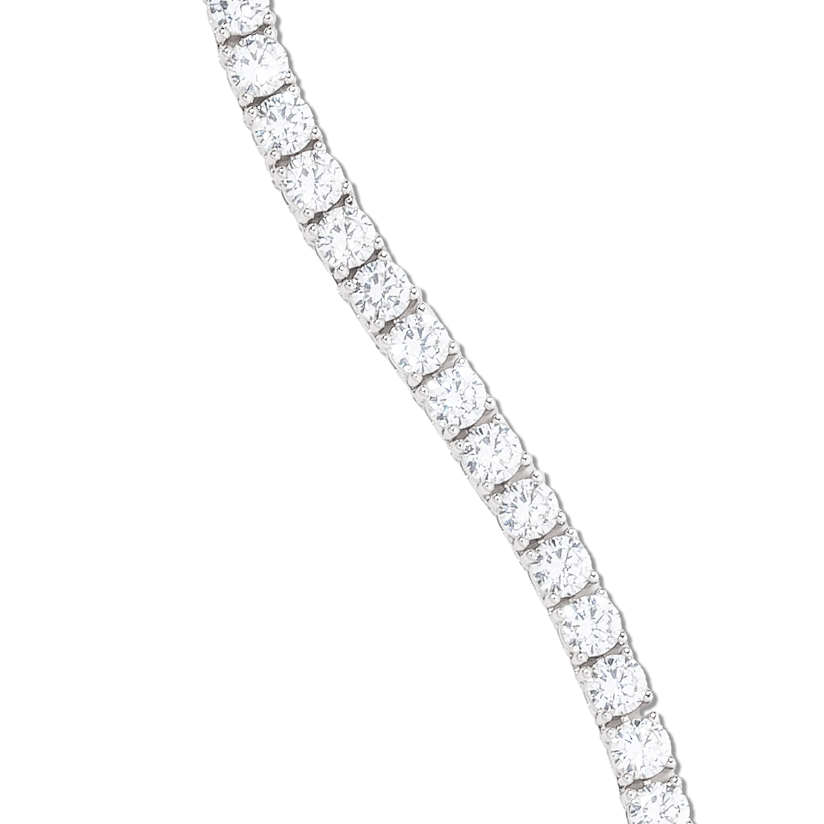 Collier 8Shine — Chaîne Tennis à Diamants en Or Blanc 5mm