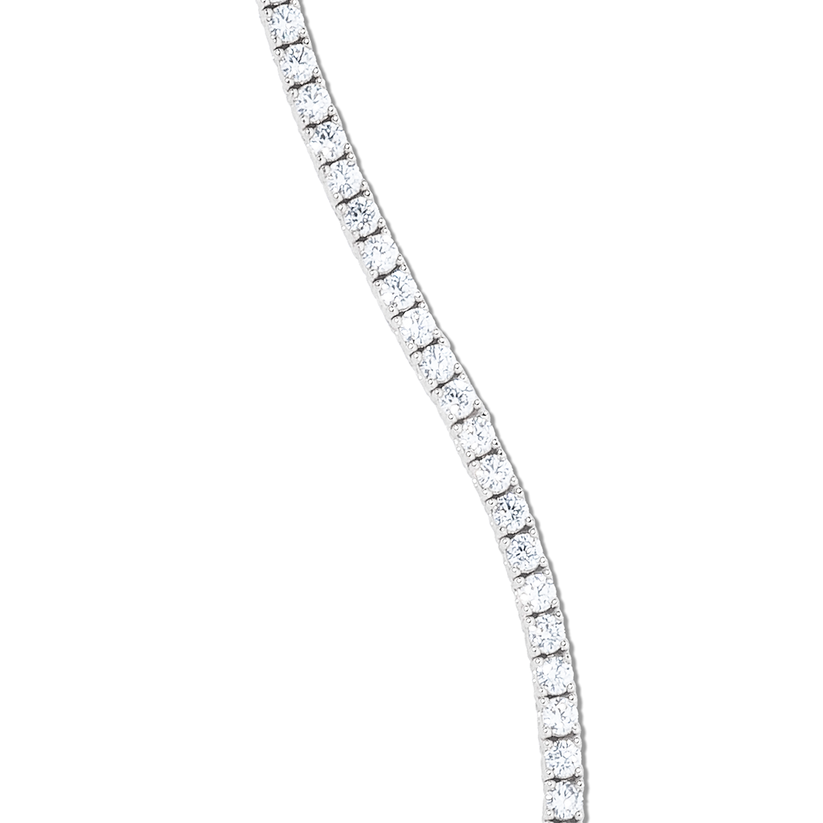 Collier 8Shine — Chaîne Tennis à Diamants en Or Blanc 3mm