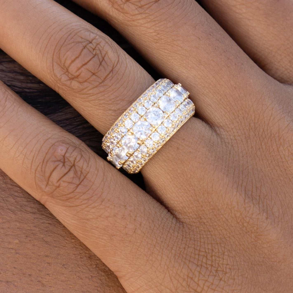 Bague 8Shine — 5 Layer Diamond Band en Or Jaune Vermeil