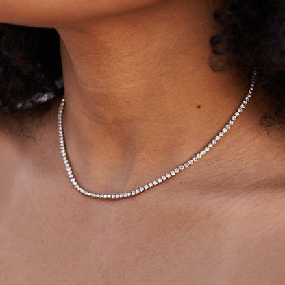 Collier 8Shine — Chaîne Micro Tennis en Or Jaune