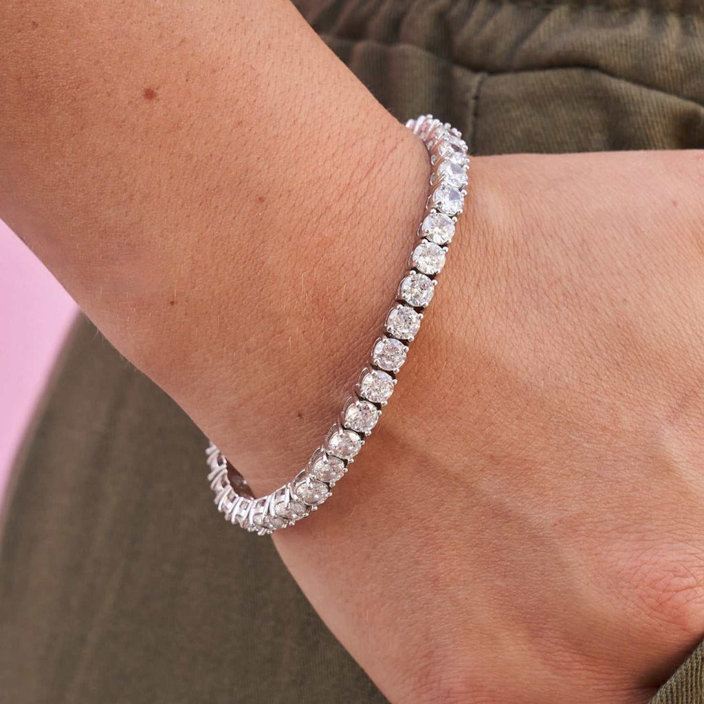 Bracelet 8Shine — Tennis à Diamants en Or Blanc 5mm