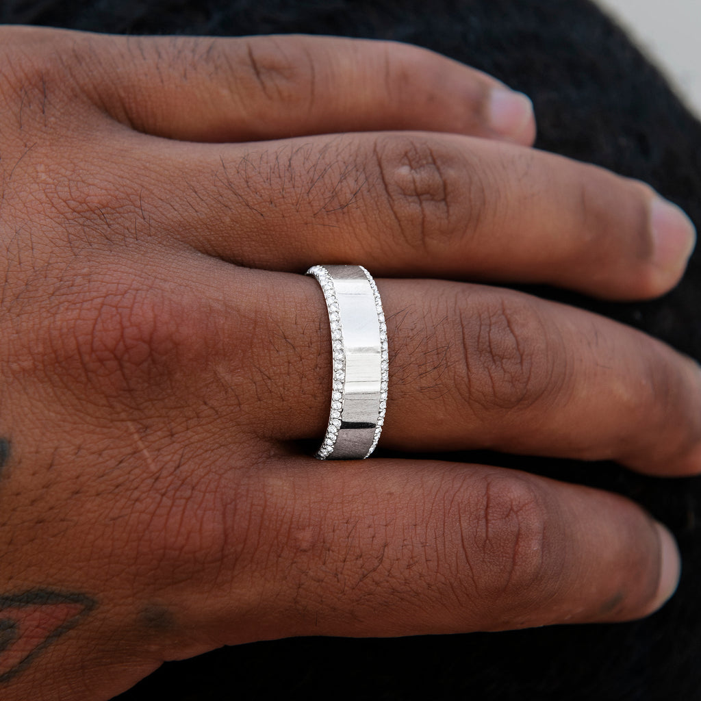 Bague 8Shine – Diamond Edge en Or Blanc