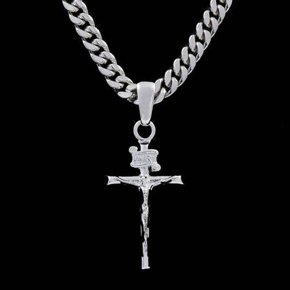 Pendentif 8Shine — Crucifix en Or Blanc