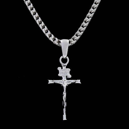 Pendentif 8Shine — Crucifix en Or Blanc