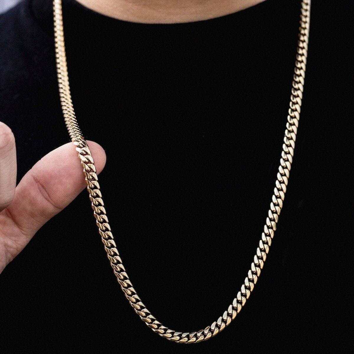 Chaîne Cuban Signature 8Shine en Or jaune – 6 mm