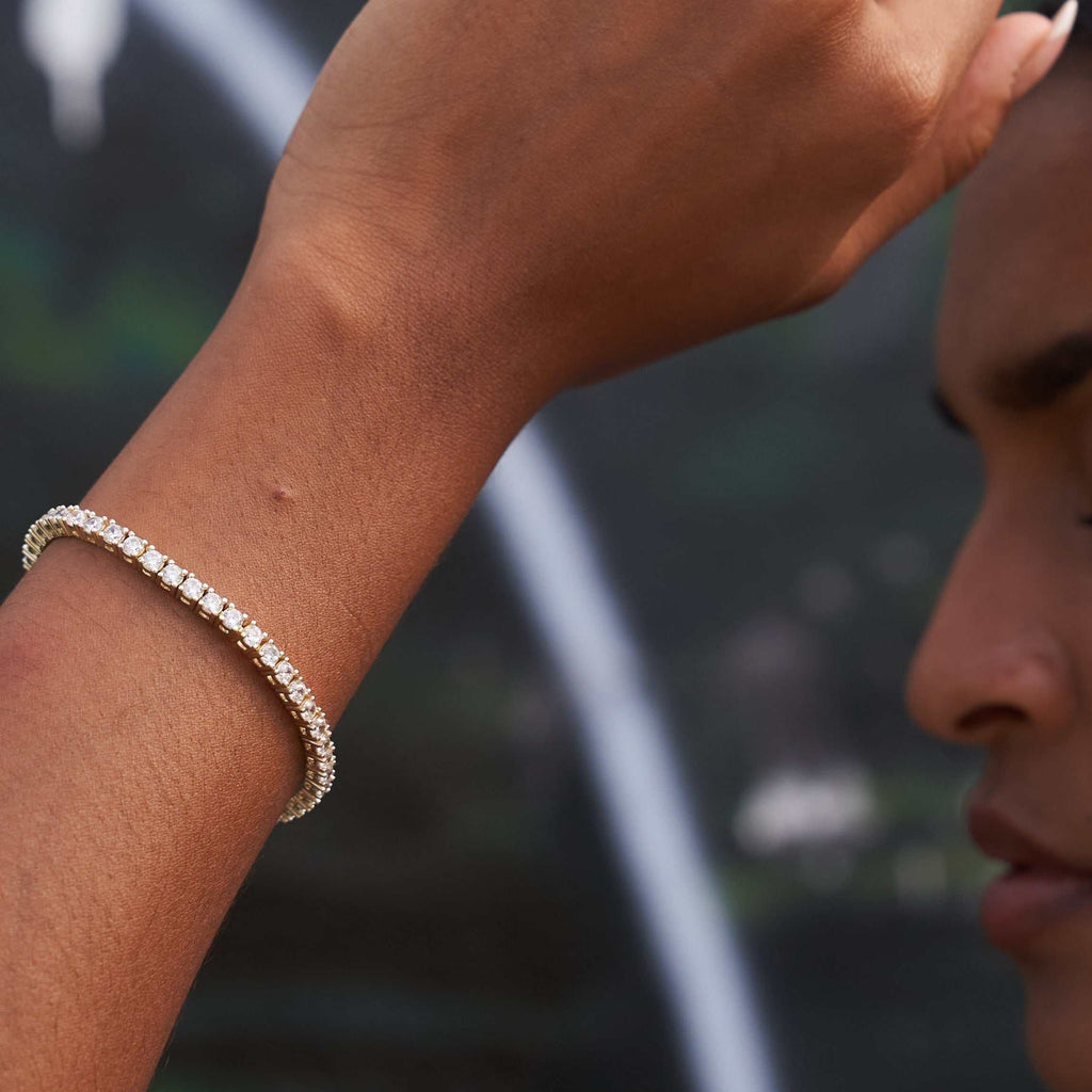 Bracelet 8Shine — Tennis à Diamants en Or Jaune 3mm