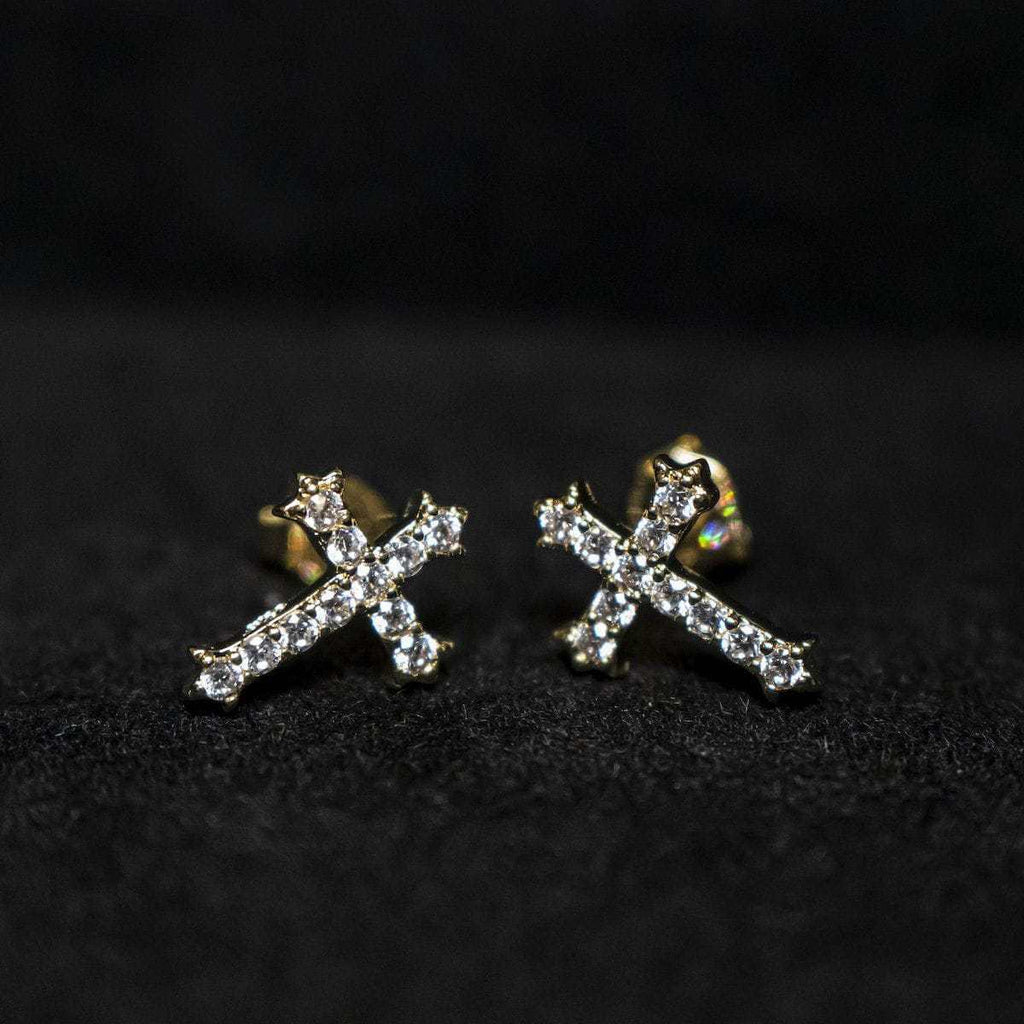 Boucles d’Oreilles 8Shine – Micro Cross Stud