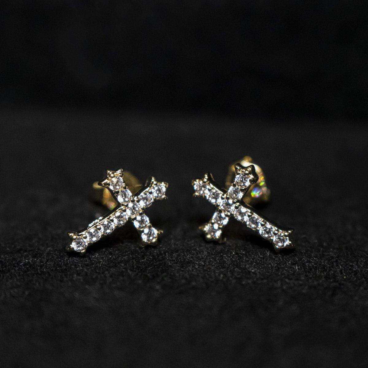 Boucles d’oreilles 8Shine — Micro Cross Stud