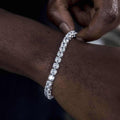 Bracelet Tennis Diamant 8Shine Or Blanc - 5mm