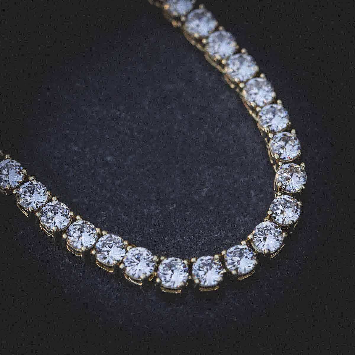 Collier 8Shine Diamond Tennis Or jaune - 5 mm